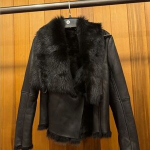 Michelle mason shearling jacket